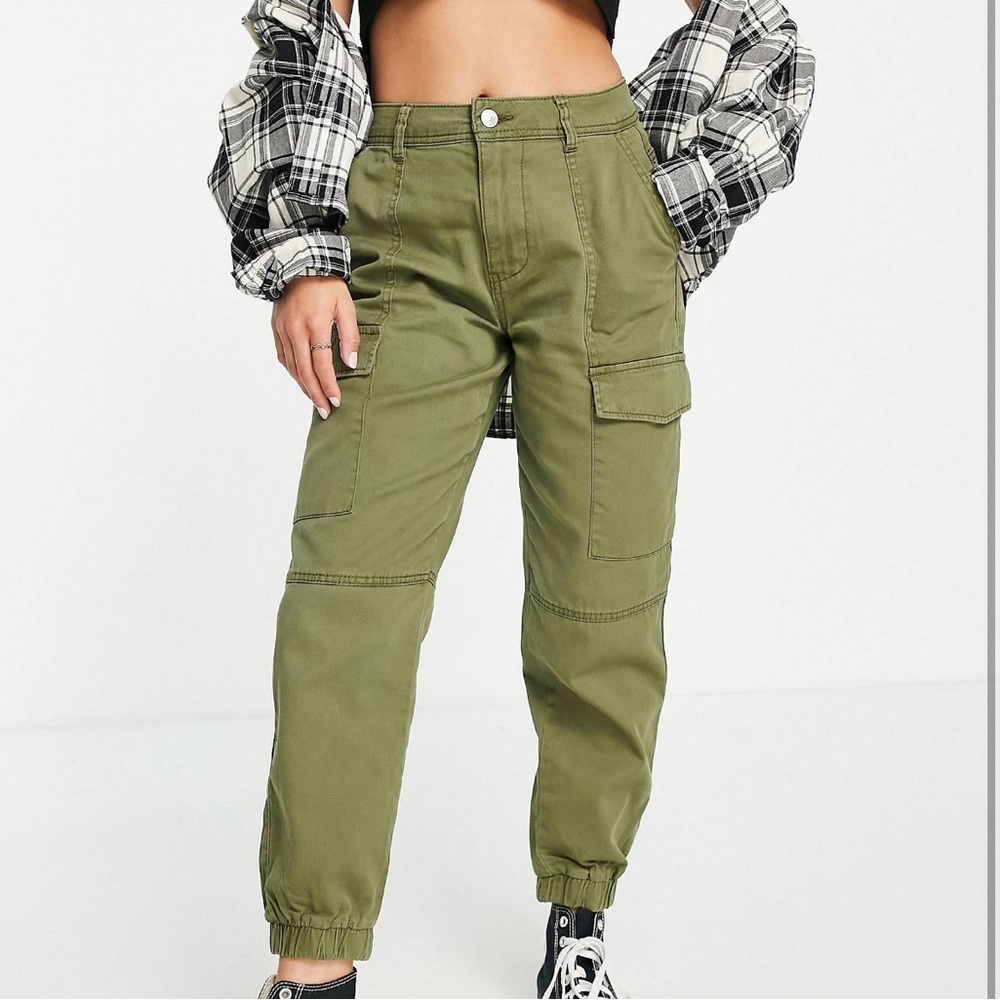 Olive cargo pants